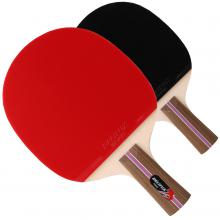得力风行F2323三星级耐打乒乓球拍 单打训练用成品直柄长拍 一支