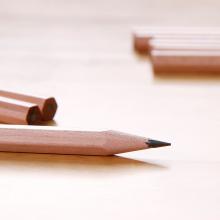得力原木绘图铅笔儿童素描铅笔2B 50支桶HB学生铅笔S907 S908